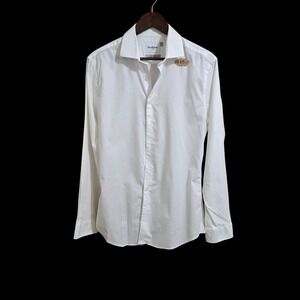 Goodfellow & Co Women's Classic Button-Down Shirt‎ Size M White Long Sleeve